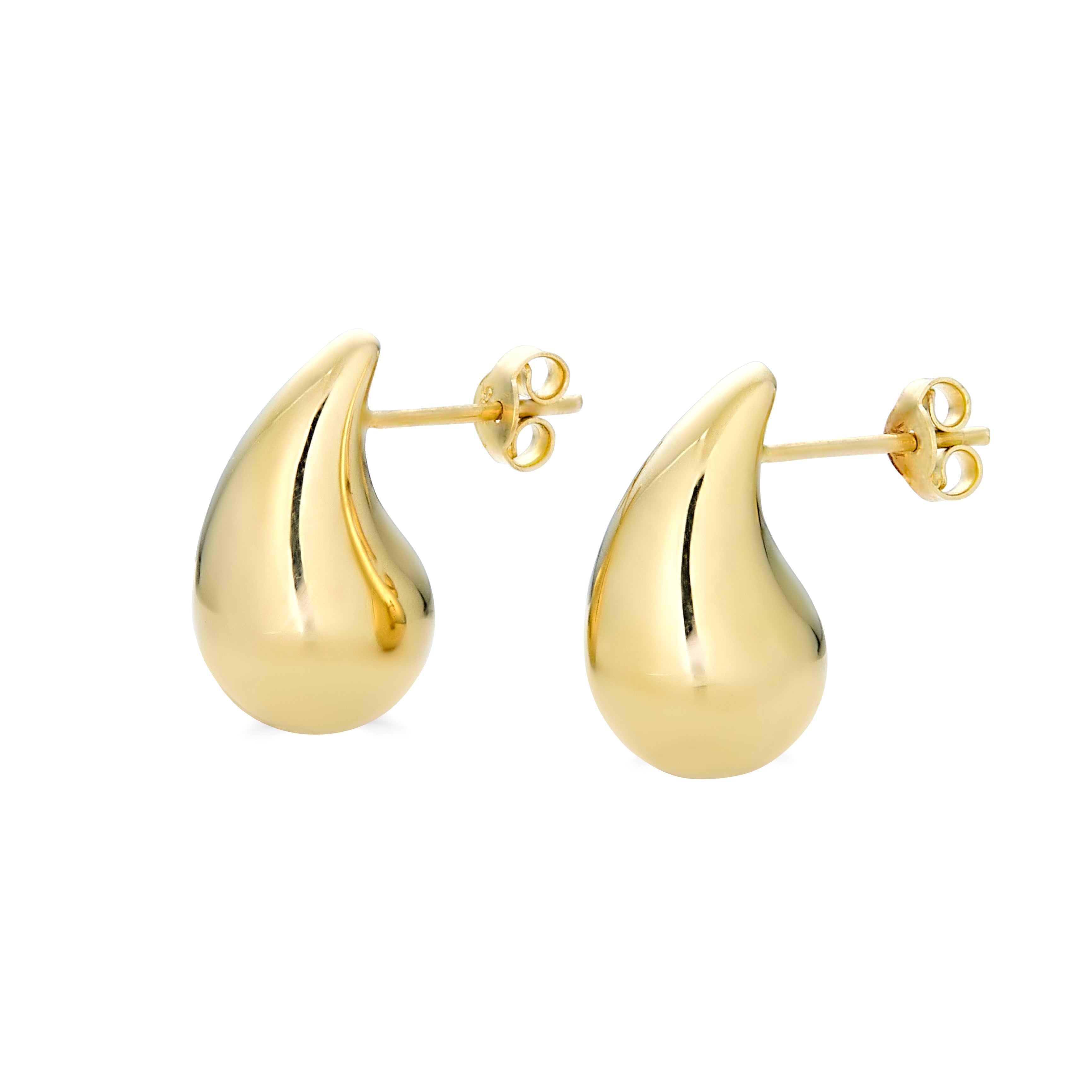 14K Yellow Gold Drop Earring Large