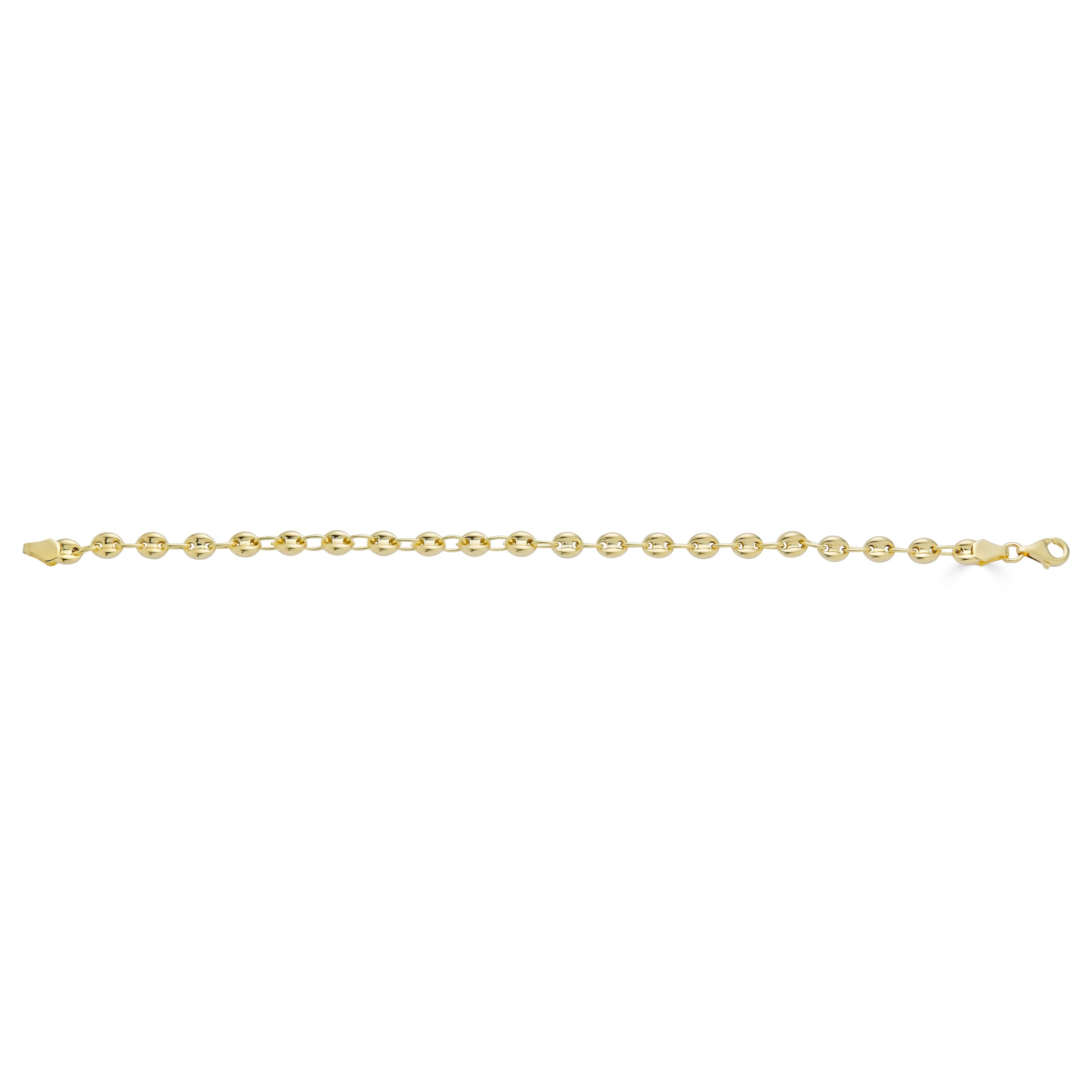 14k yellow gold puff Gucci link bracelet