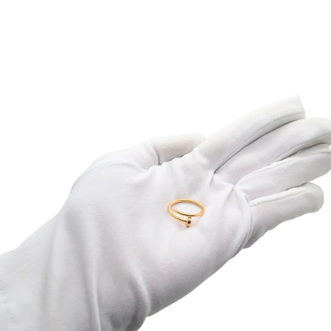 14k Yellow Gold nail ring