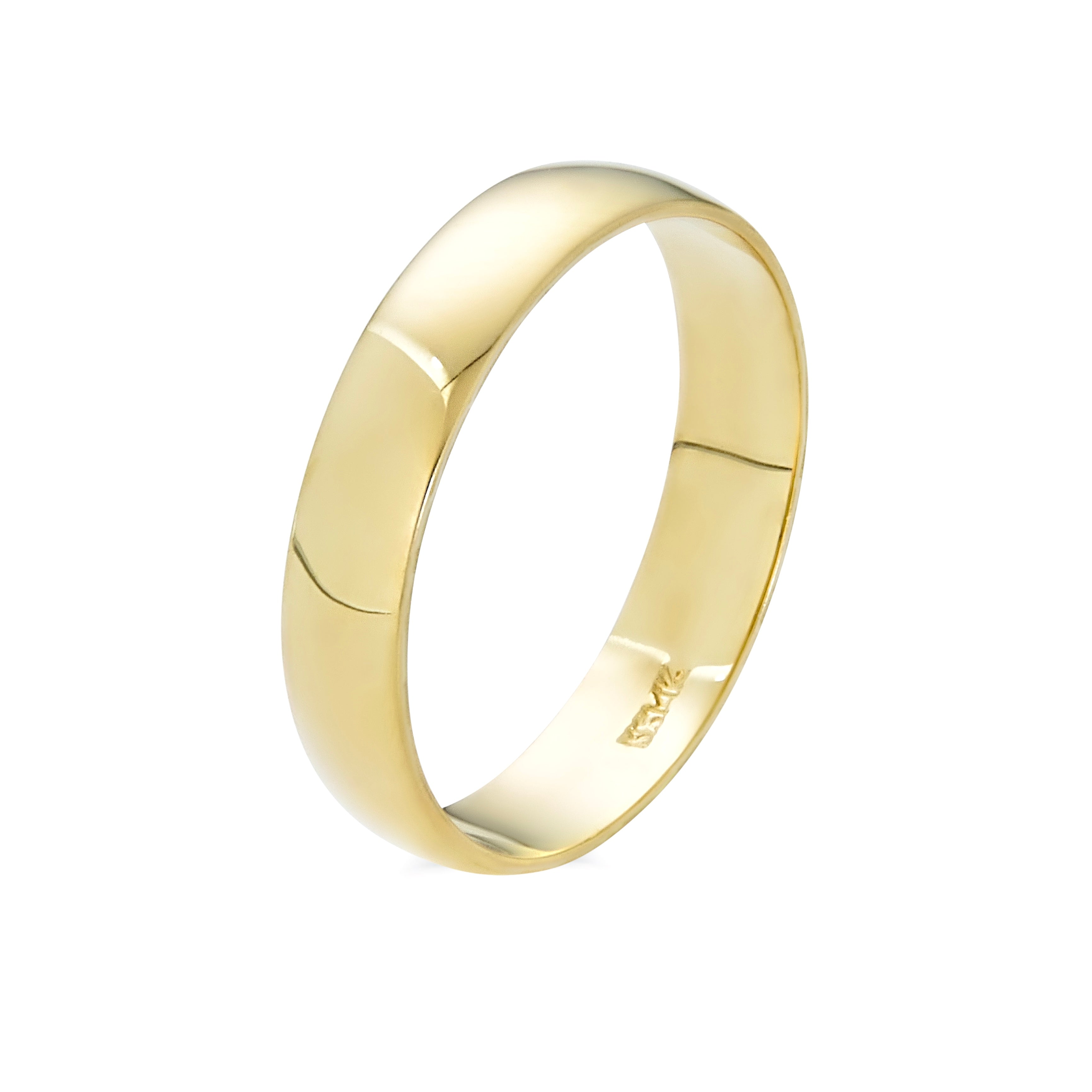 14K Yellow Gold Classic Band 5mm-Wedding Ring