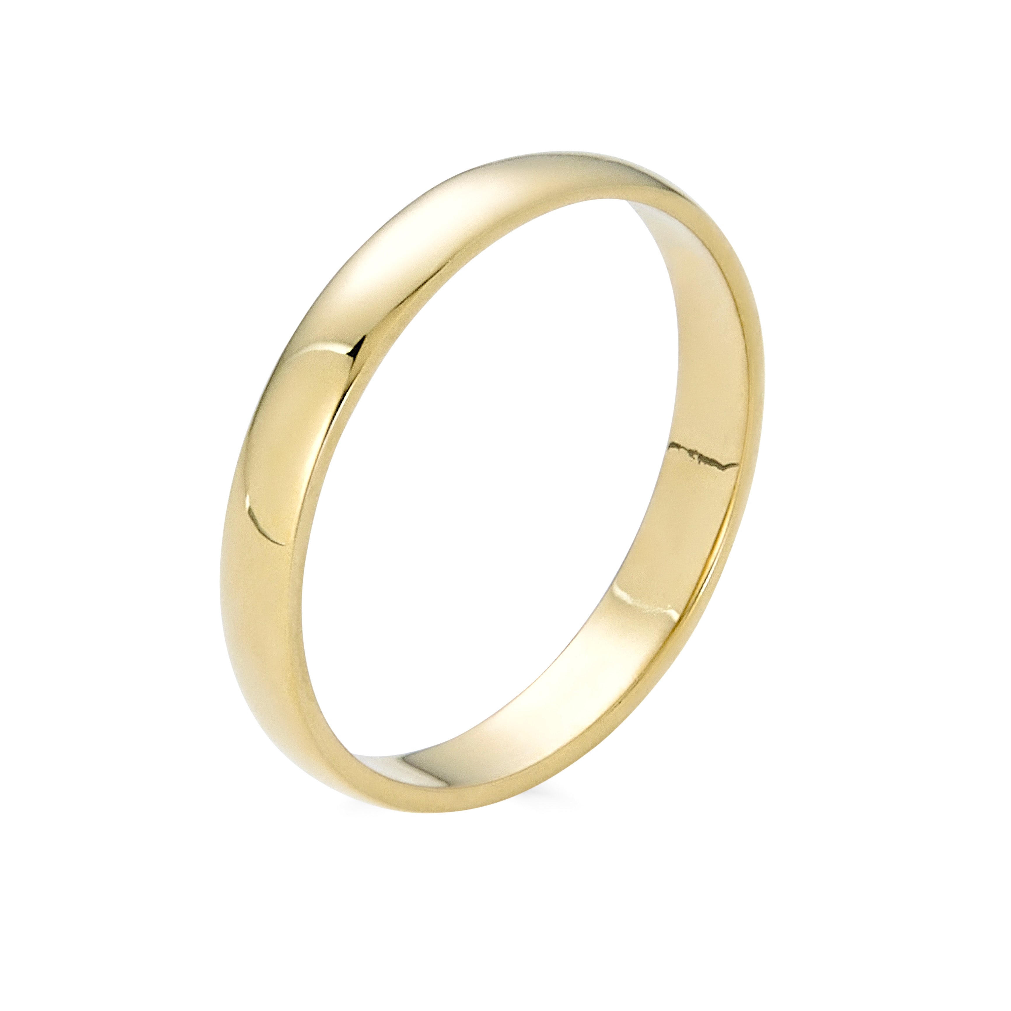 14 K Yellow Gold Classic Band 3mm-Wedding Ring