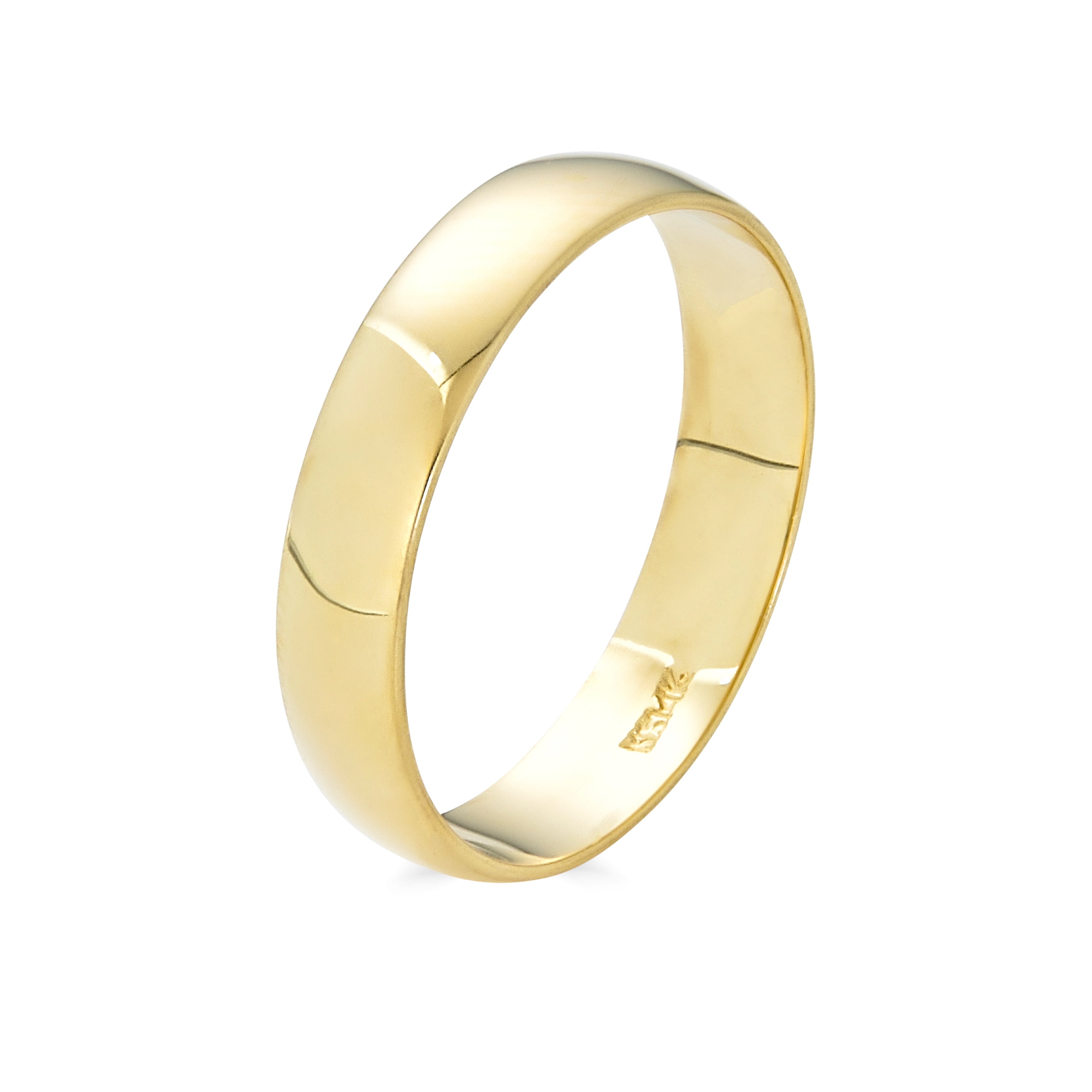 14K Yellow Gold Classic Band 5mm-Wedding Ring