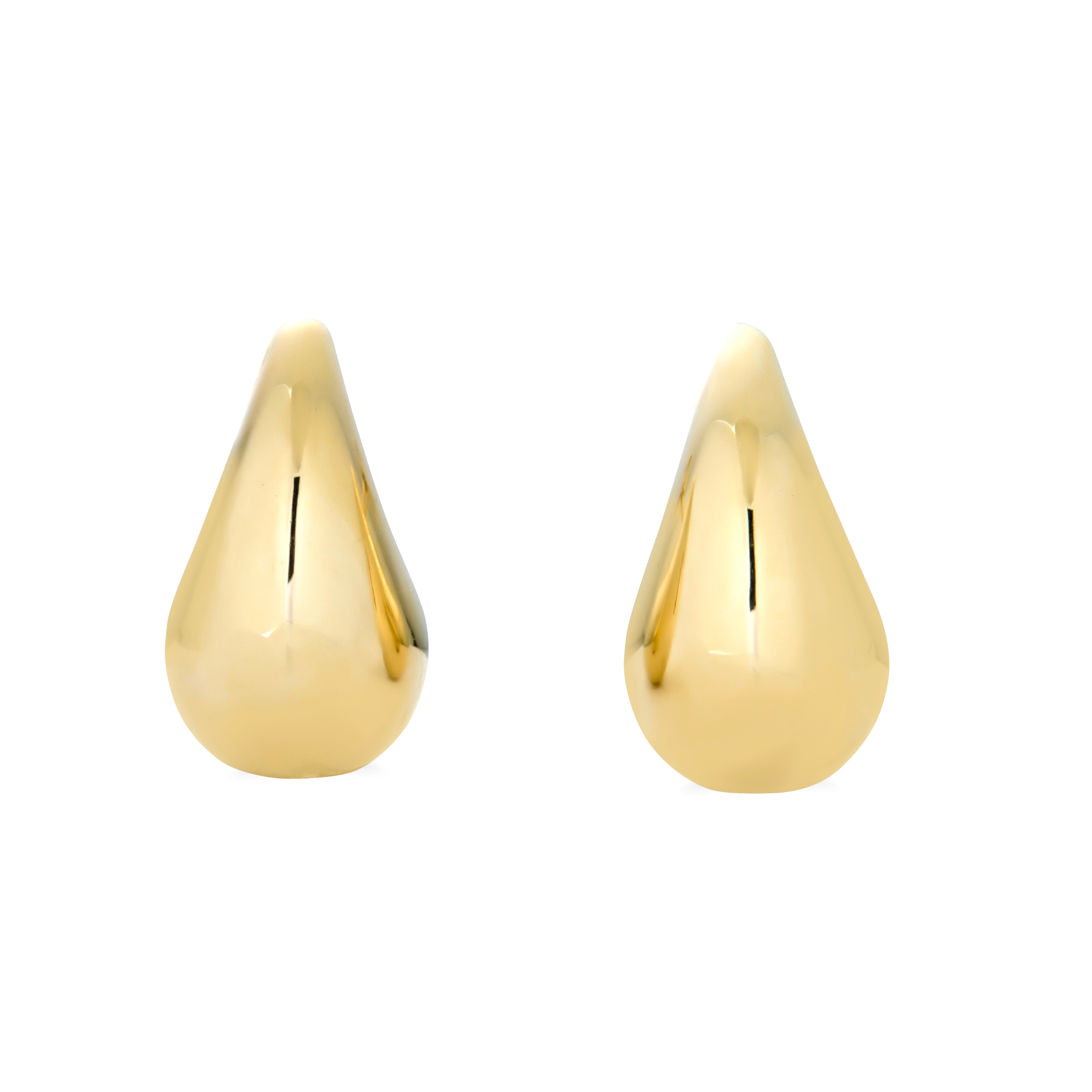 14K Yellow Gold Drop Earring Large