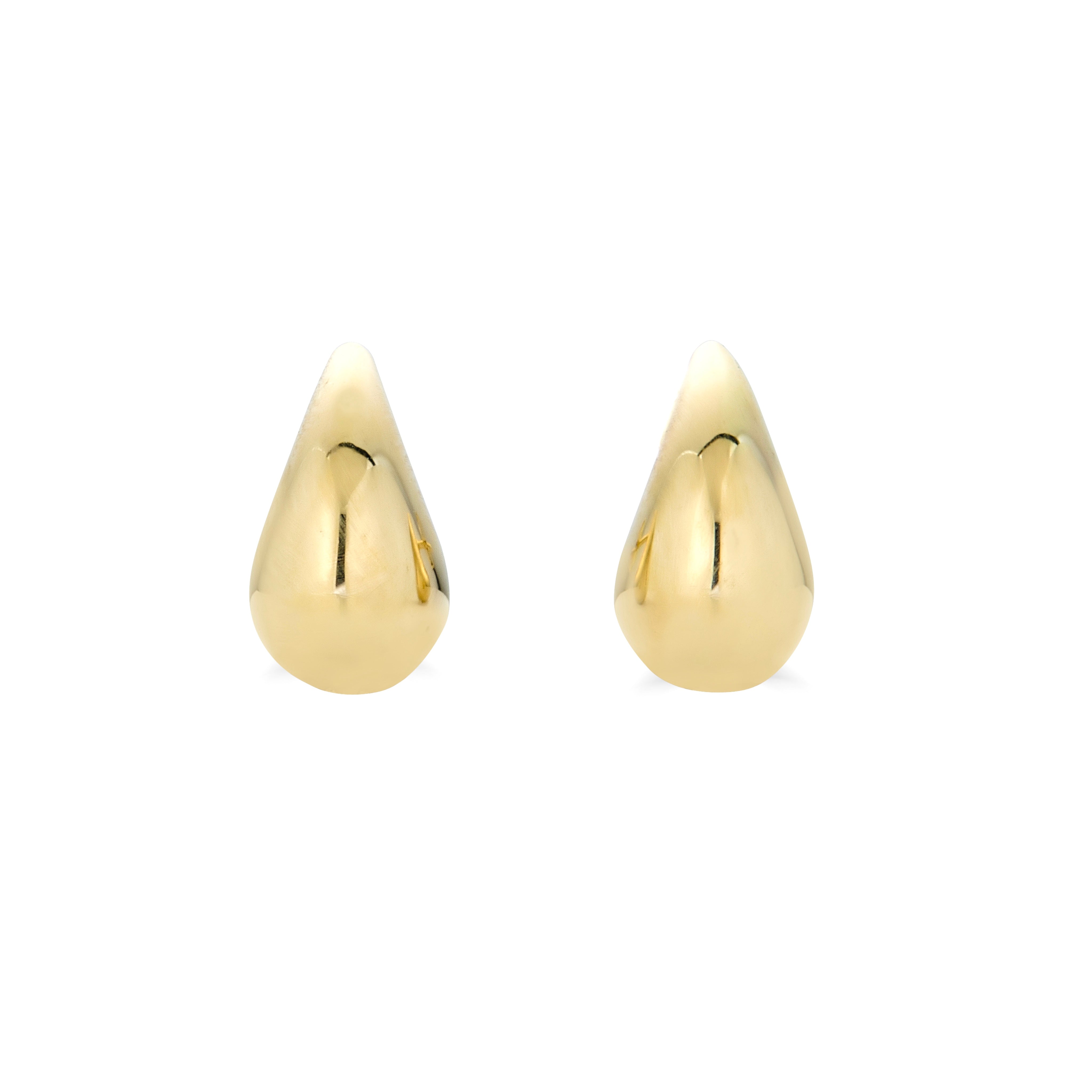 14K Yellow Gold Drop Earrings Small