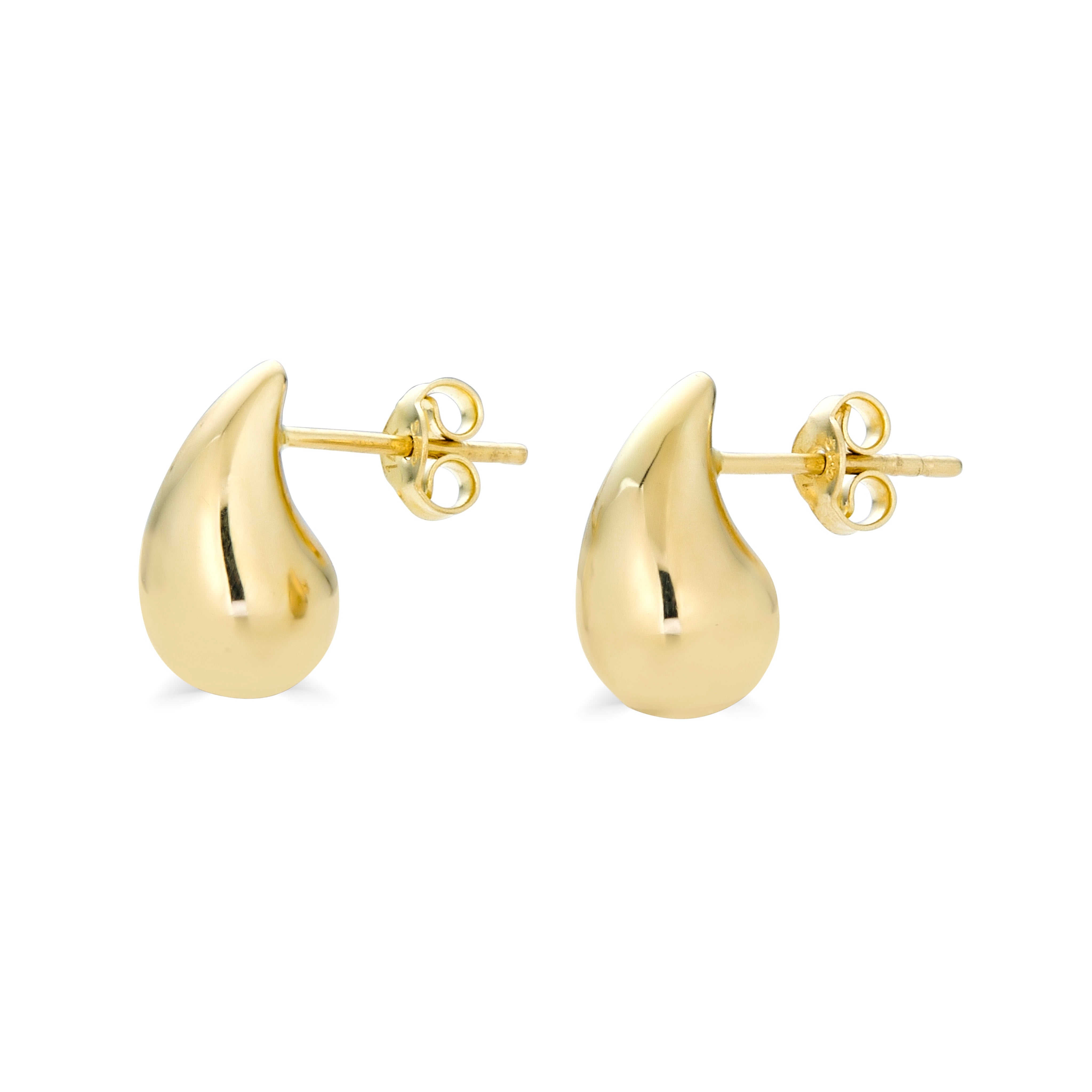 14K Yellow Gold Drop Earrings Small