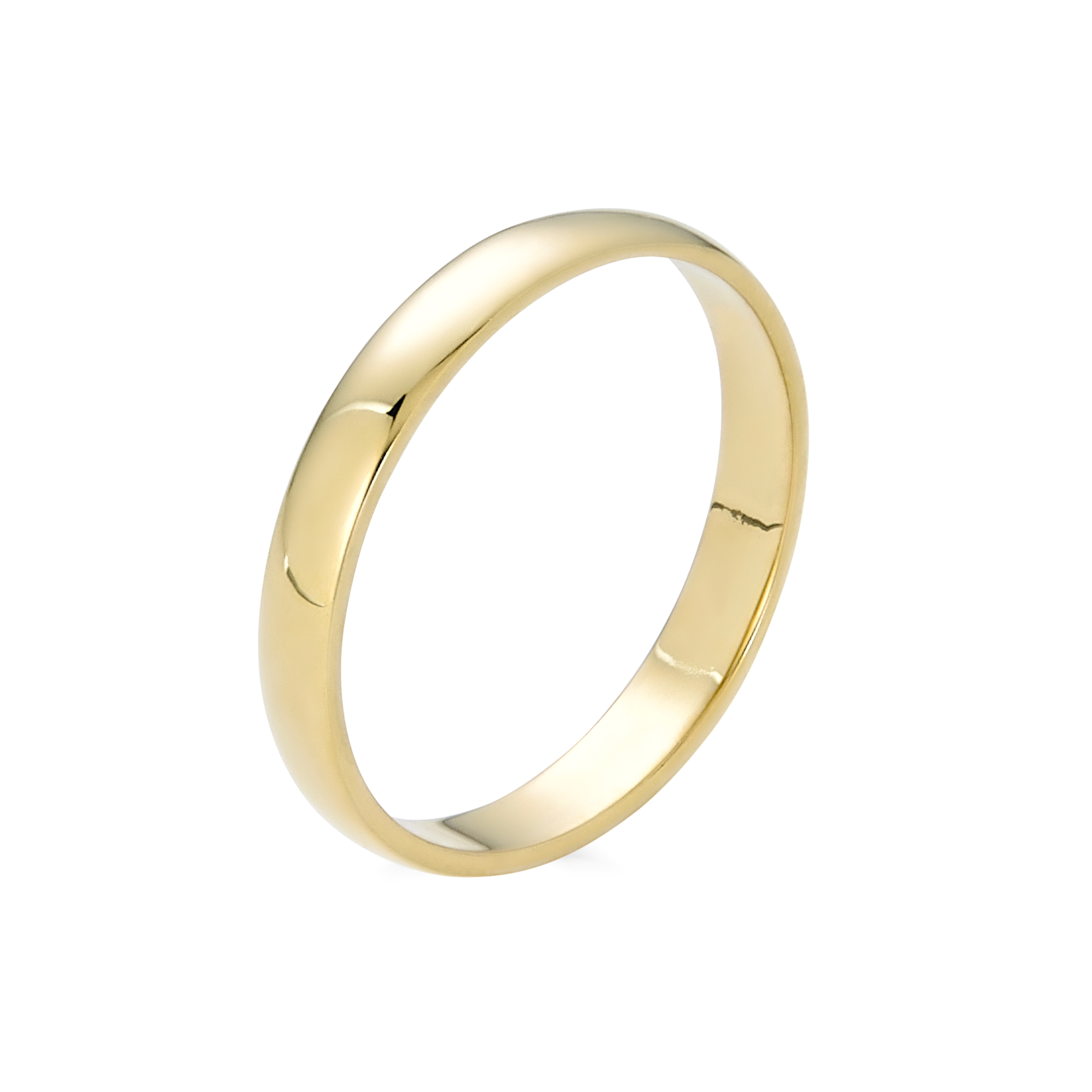 14 K Yellow Gold Classic Band 3mm-Wedding Ring